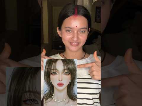 AI girl INSPIRED makeup tutorial ✨️ #makeuptutorial