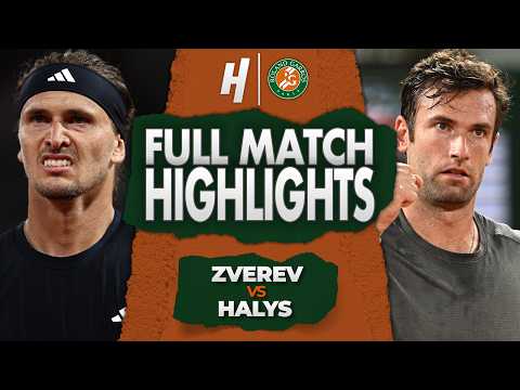 Alexander Zverev vs Quentin Halys – FULL Match Highlights | Round 3 | Roland Garros 2026