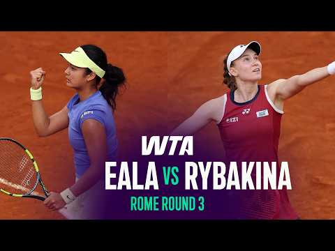 Alexandra Eala vs. Elena Rybakina | 2026 Rome Round 3 | WTA Match Highlights