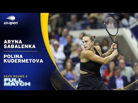 Aryna Sabalenka vs. Polina Kudermetova Full Match | 2025 US Open Round 2