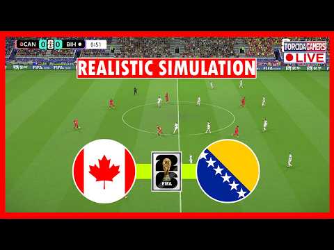 Canada vs Bosnie-Herzégovine | Coupe du Monde FIFA 2026 | eFootball PES 2021 Simulation