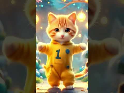 Chaton danse Chat marrant qui danse Chat adorable mignon  #chaton #chatmignon  #cat #cute #kitten