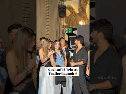 Cocktail 2 Trailer Launch Event🔥 #rashmikamandanna #kritisanon #shahidkapoor #cocktail2 #bollywood