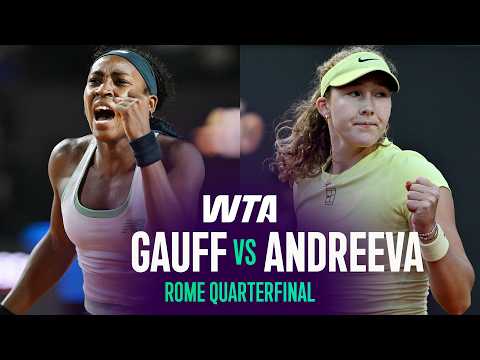 Coco Gauff vs. Mirra Andreeva | 2026 Rome Quarterfinal | WTA Match Highlights