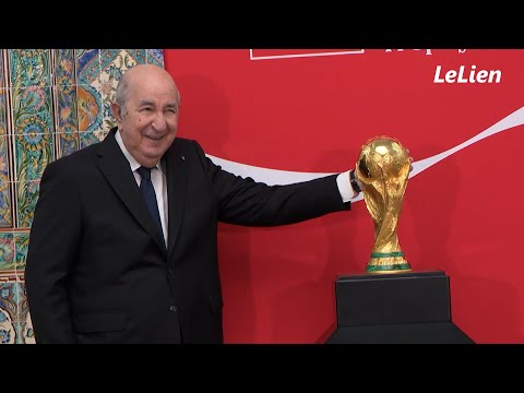 🏆🇩🇿 Le président Tebboune reçoit le trophée original de la Coupe du monde