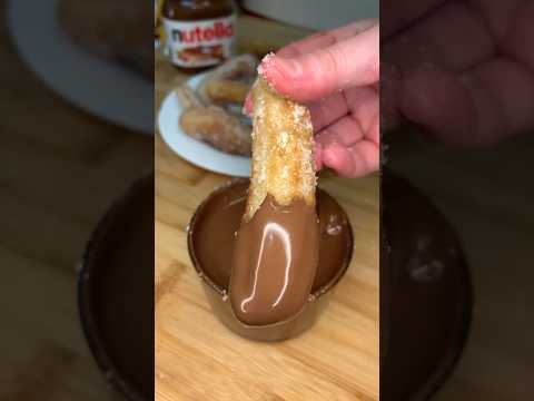 👩🏼‍🍳Recette : Authentique Churros🇪🇦🍫 #food #recipe #asmr #mukbang #chocolate #cake #nutella #eat