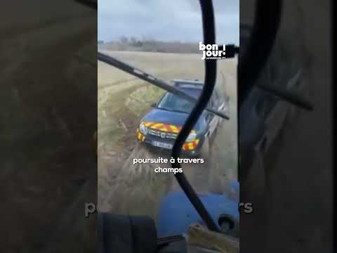 😅 Après une course-poursuite, des agriculteurs viennent en aide aux gendarmes embourbés  !