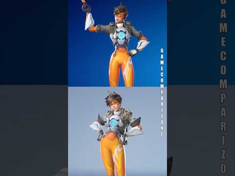 Fortnite vs Overwatch 2 Skin Characters comparison