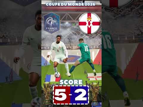 France VS Irlande du Nord : Coupe du Monde 2026🔥trouver le score, Résumé🔥#short #WC2026 #FRANIR