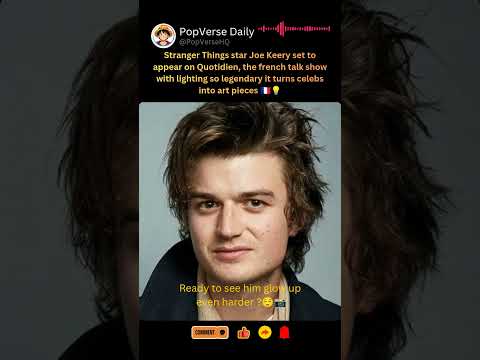 Joe Keery Set to Appear on France’s Quotidien #joekeery #quotidien #strangerthings
