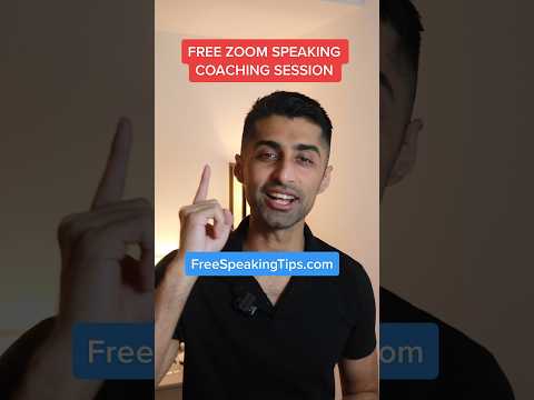Join the free speaking coaching session!