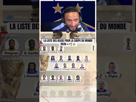 LA LISTE DES BLEUS POUR LA COUPE DU MONDE 2026🇫🇷🏆⚽️@L’immigré parisien #equipedefrance
