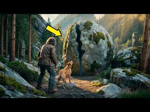 Le chien aboie contre une pierre : ce qu'il trouve à l'intérieur le laisse sans voix.