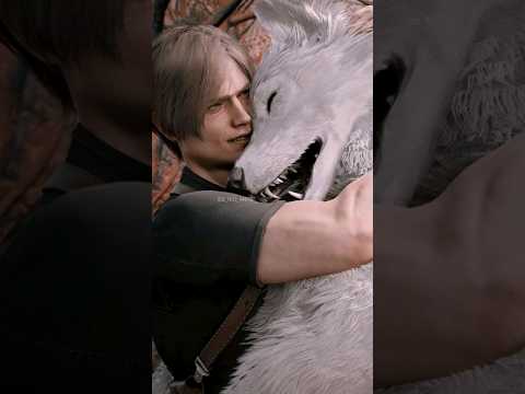 Leon LOVES Dogs! – RE4 (ORIGINAL VS REMAKE) #shorts #residentevil4