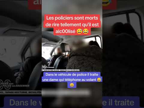 Les policiers sont morts de rire tellement il est alc00lisé 🤣😭