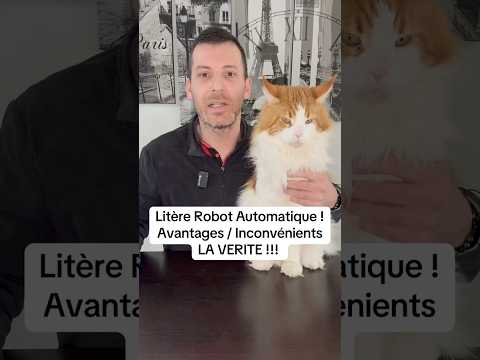 Litière robot chat : avantages / inconvénients ! #chat #cat #pets