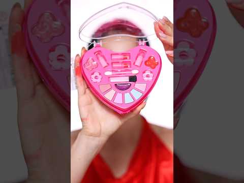 Makeup with kids cosmetics 😱