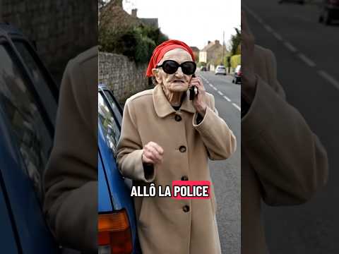 Mamie Gisèle et la police 😂 #humour #france #blague #ai #drole