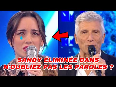 Nagui sous pression : Sandy frôle l’élimination dans N’oubliez pas les paroles !