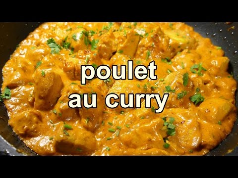 POULET AU CURRY  – Recette de cuisine facile et rapide