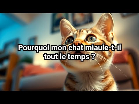 Pourquoi mon chat miaule t-il tout le temps ?
