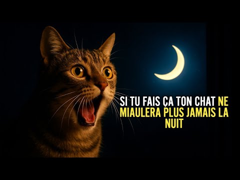 Pourquoi ton chat miaule TOUTE la nuit ? Voici la SOLUTION qui marche à 100% !