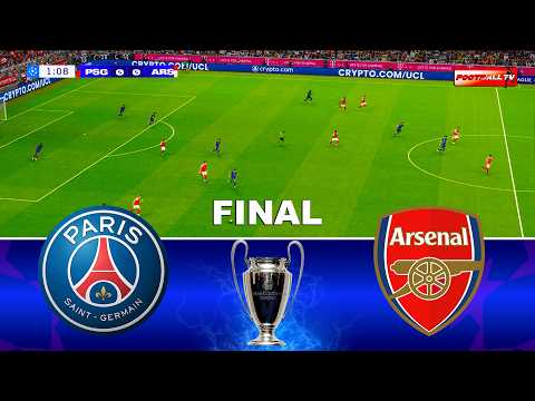 PSG vs ARSENAL Final | UEFA Champions League 2026 | Full Match All Goals | Simulation Pes Video Game