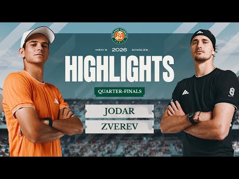Rafael Jodar vs Alexander Zverev | QF Highlights | Roland-Garros 2026