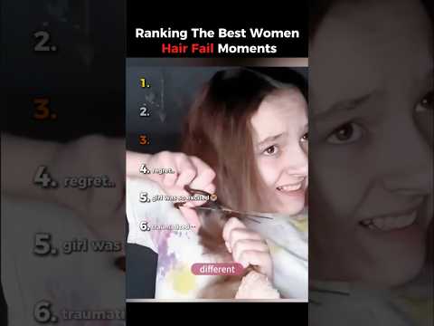 Ranking The Best Women Hair Fail Moments #hairfail #usa #tiktok #haircut