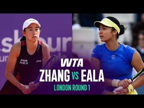 Shuai Zhang vs. Alexandra Eala | 2026 London Round 1 | WTA Match Highlights