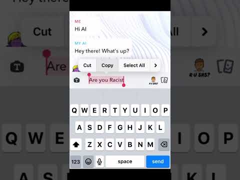 Snapchat AI needs to calm down #funny #ai #snapchat
