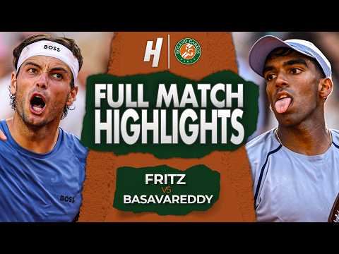 Taylor Fritz vs Nishesh Basavareddy – FULL Match Highlights | Roland Garros 2026