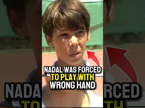 This is why Nadal plays with his wrong hand… #tennis #tennisnews