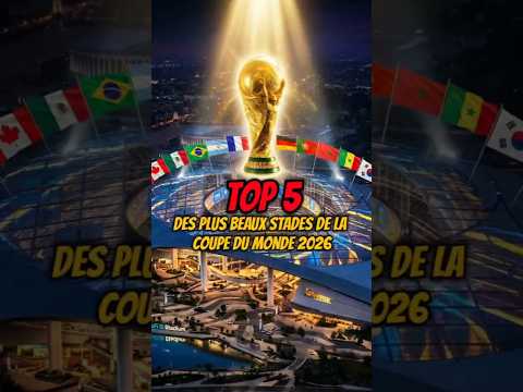 Top 5 des plus beaux stades de la Coupe du Monde 2026, le #1 est irréel 🔥💀#WorldCup #fifa #worldcup