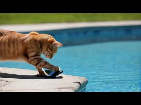 UN CHAT EN COLERE PUNIT SON MAITRE