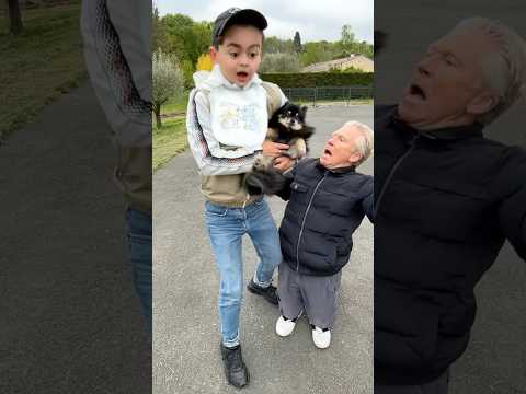 UN JEUNE MET EN COLÈRE UN NAIN🐶🤣#humour #shorts