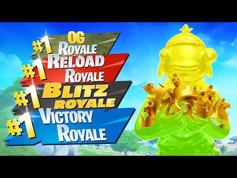 Winning EVERY Fortnite Mode in a Row!