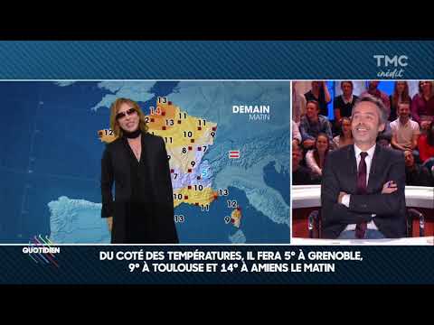 YOSHIKI presents the weather – guest star Quotidien French TV 2017