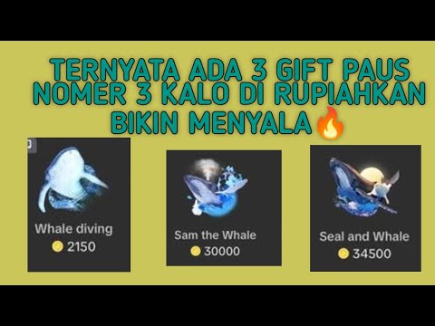 Ternyata Segini Gift Tiktok Paus kalo di Rupiahkan 🔥Ada 3 Jenis Gift tiktok Paus